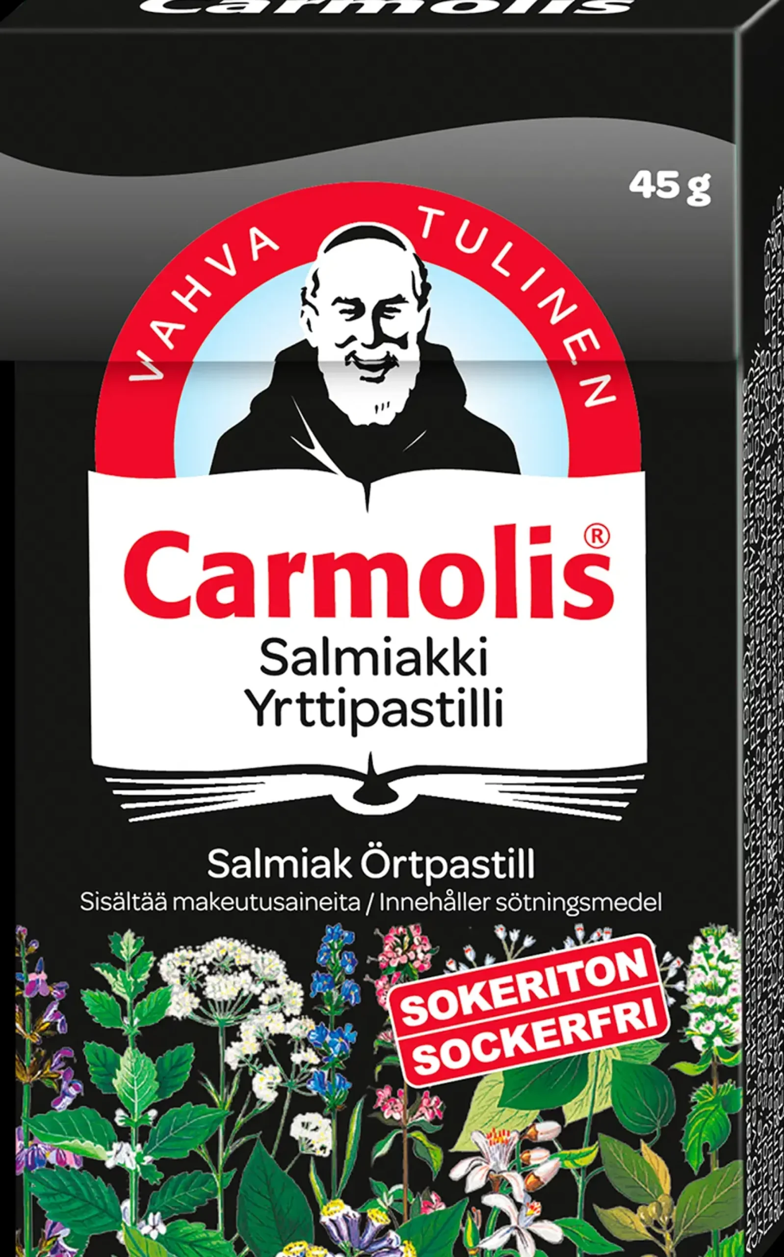 Carmolis Suklaat Ja Muut Makeiset<Salmiakki yrttipastilli 45 g