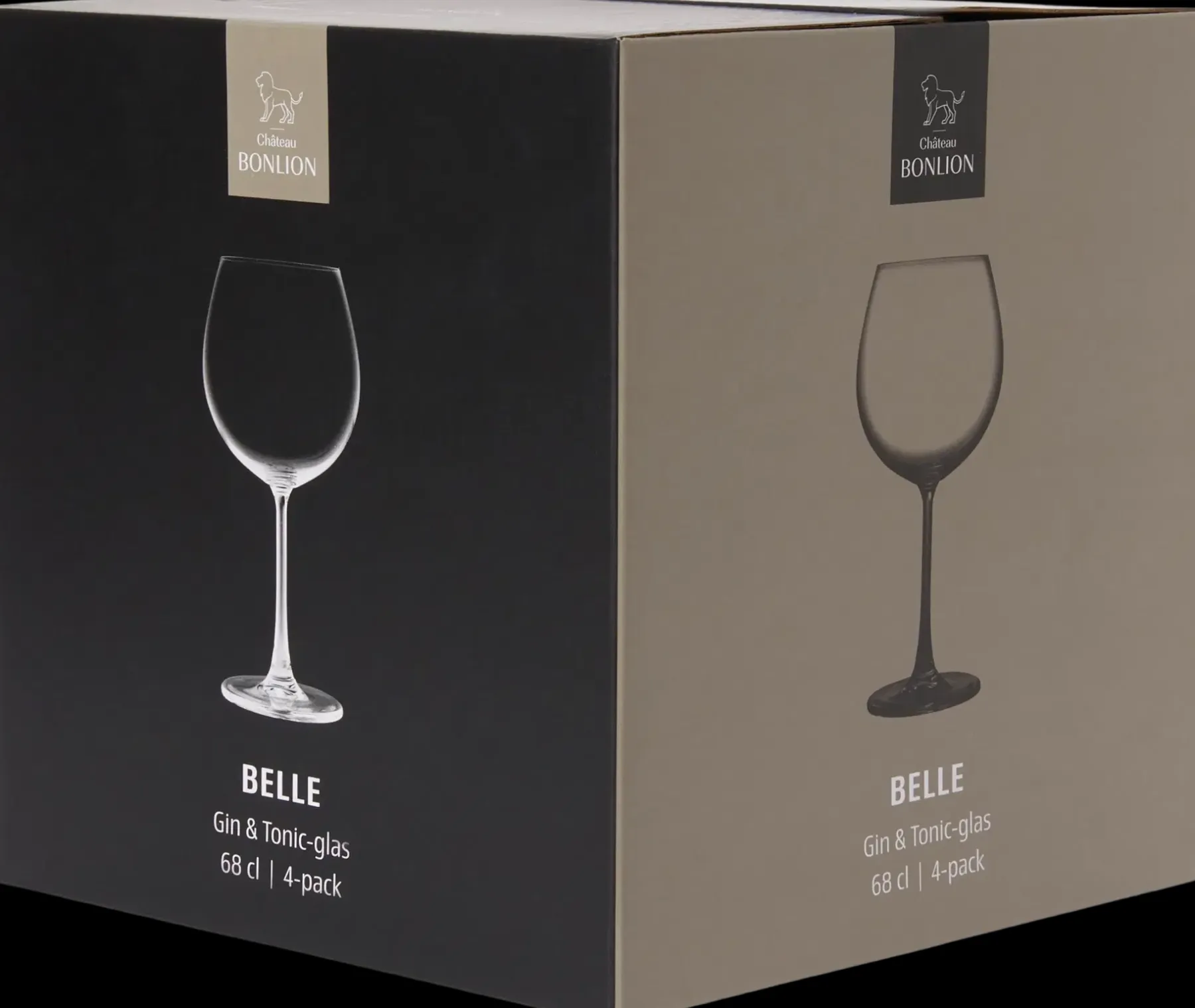 New Belle Gin & Tonic -lasi 68cl 4kpl Lasit