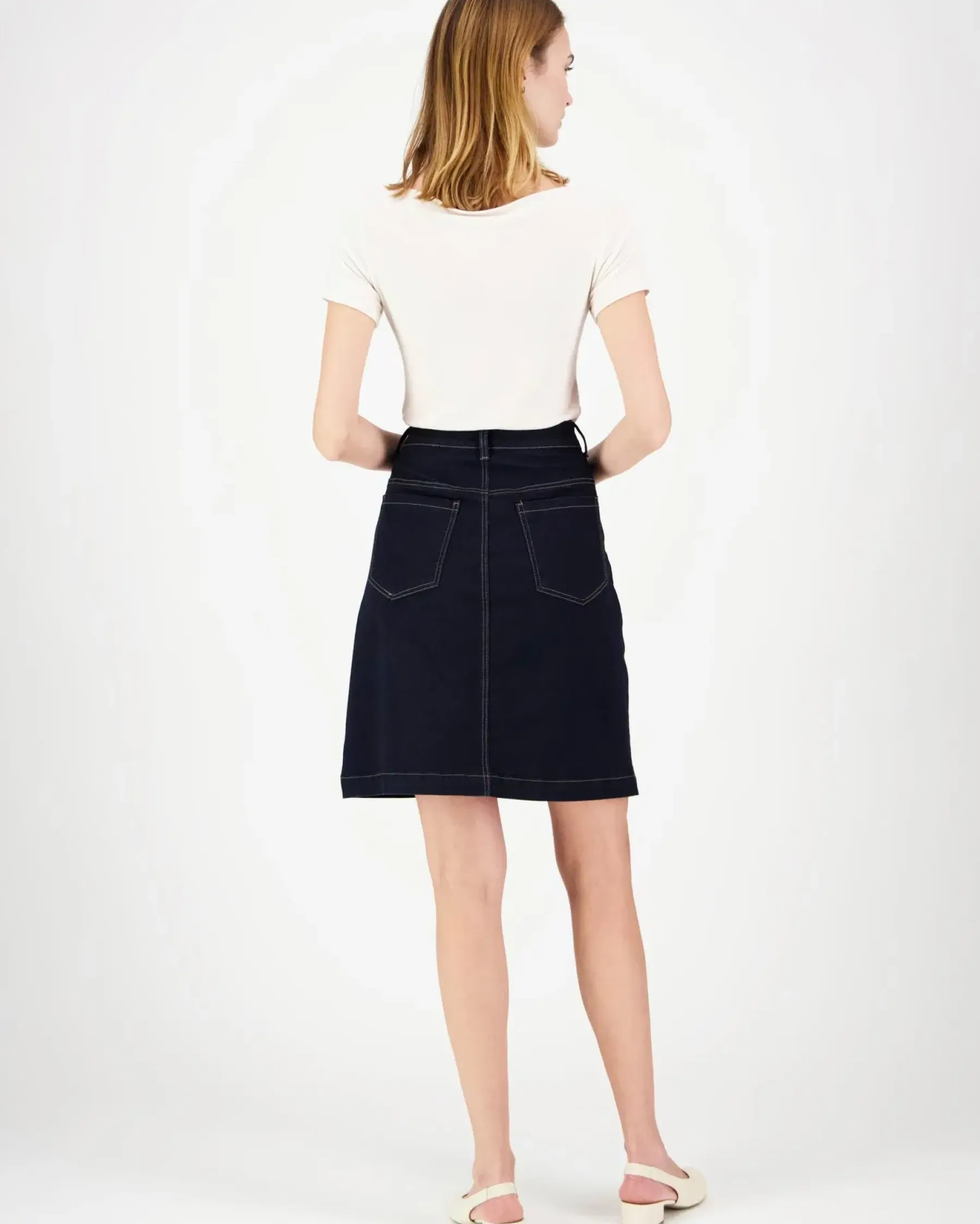 Outlet Claire Nabayit Blue Denim farkkuhame Hameet