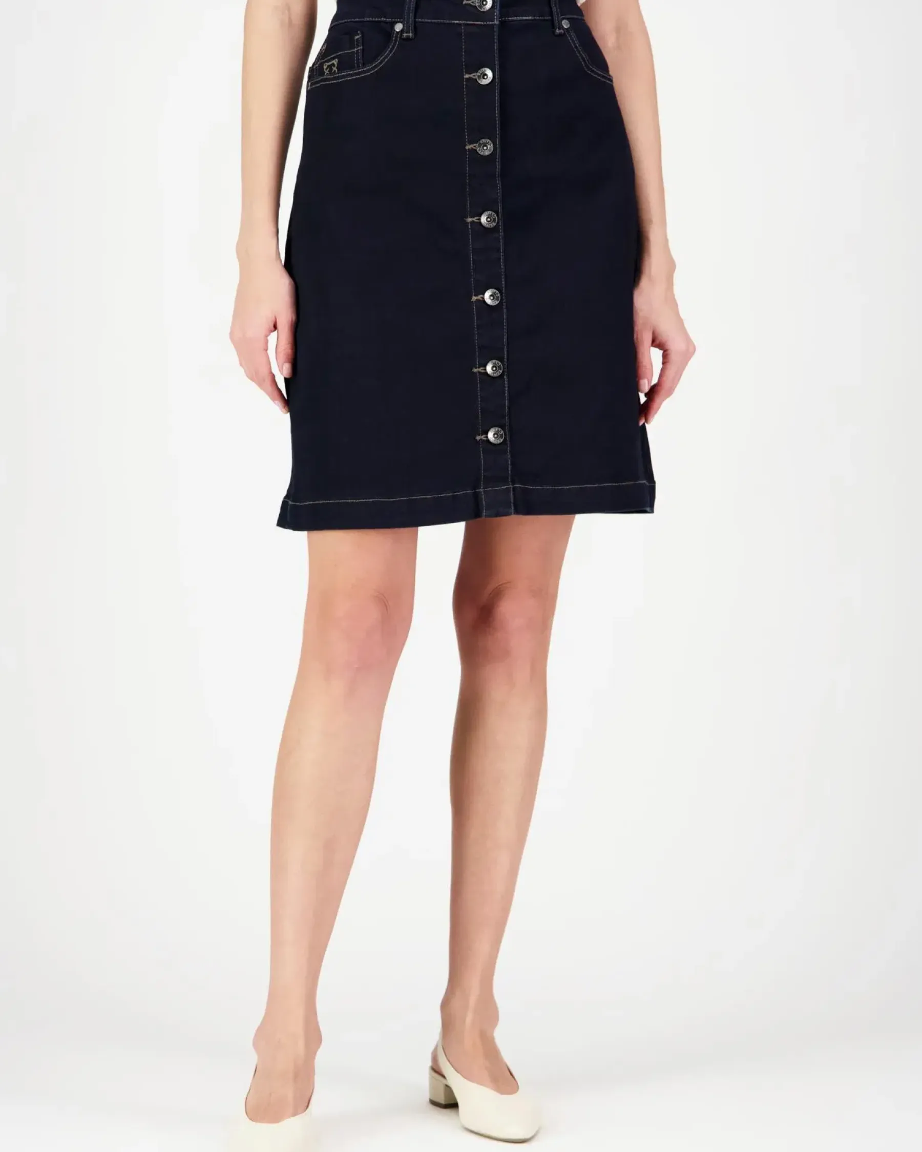 Outlet Claire Nabayit Blue Denim farkkuhame Hameet