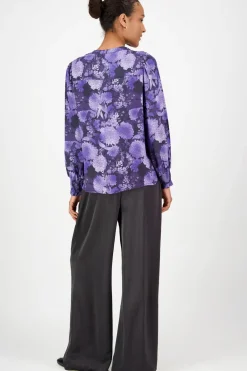 Claire Woman Puserot Ja Tunikat<Claire Rolyca viskoosi kuosipusero