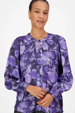 Claire Woman Puserot Ja Tunikat<Claire Rolyca viskoosi kuosipusero