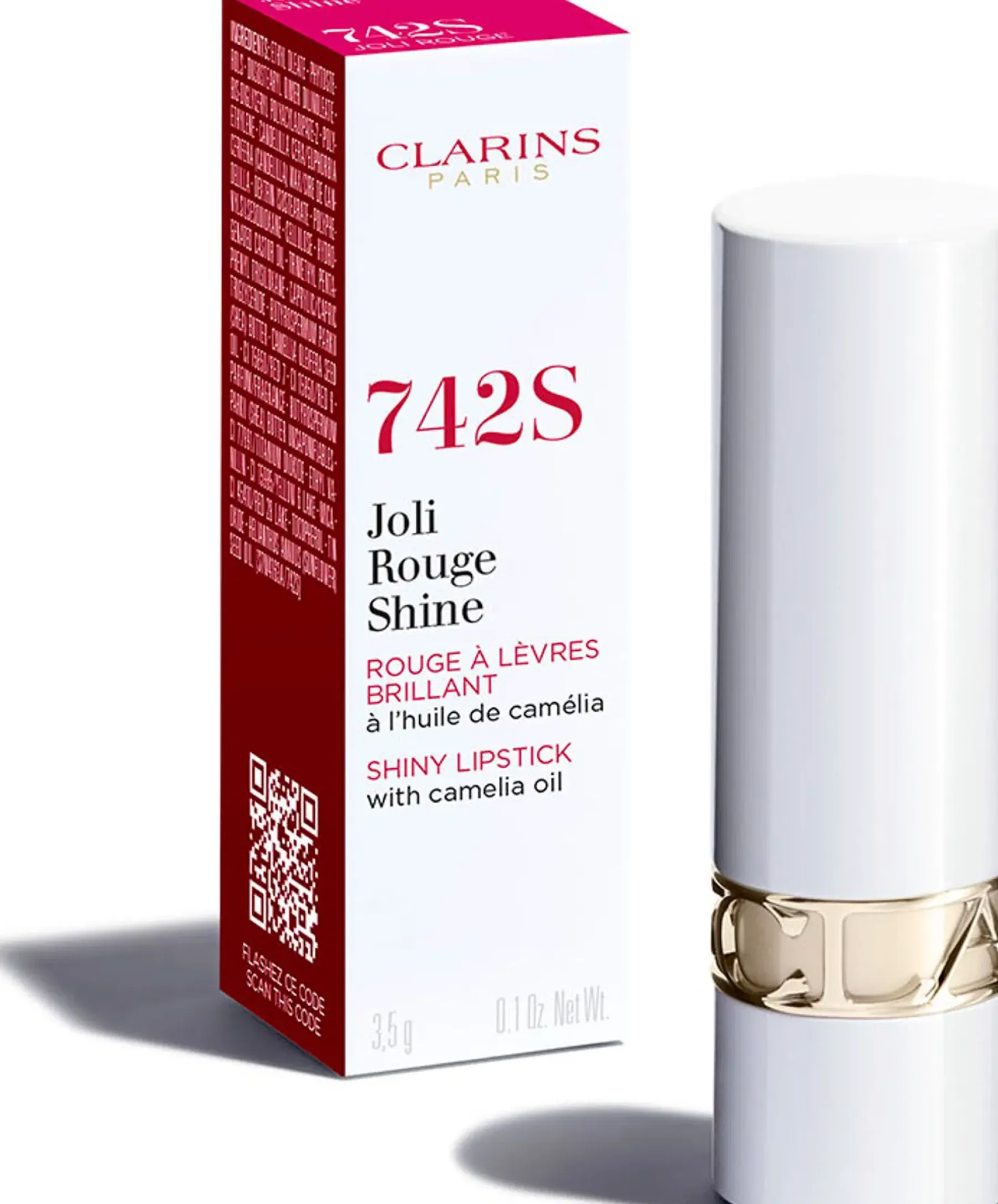 Clarins Huulimeikit<Joli Rouge Shine huulipuna 3,5 g