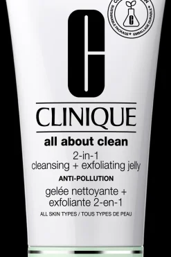 Clinique Hajusteettomat Ihonhoidon Tuotteet|Kasvojenhoito<All About Clean 2-in-1 Detoxifying Jelly Cleanser + Exfoliator Anti-Pollution puhdistusaine 150 ml