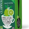 Luomu Vihreä tee, lime & inkivääri 40g / 20ps Reilu kauppa Juomat