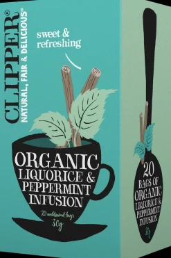 Clipper Juomat<Luomu Yrttihauduke, lakritsa & piparminttu 20ps / 30g