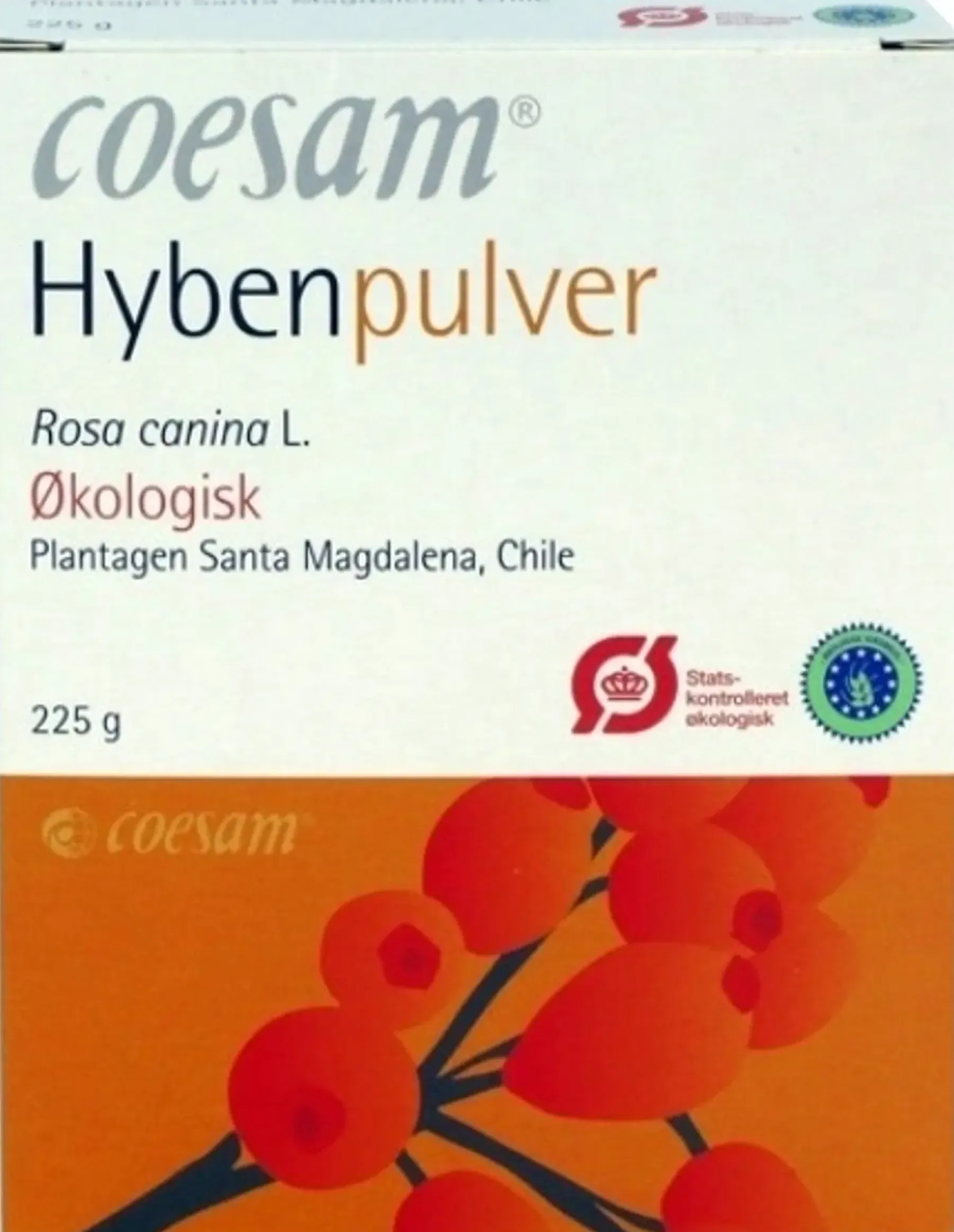 Coesam luomu ruusunmarjajauhe 225g Jauheet Ja Kuivatut Tuotteet