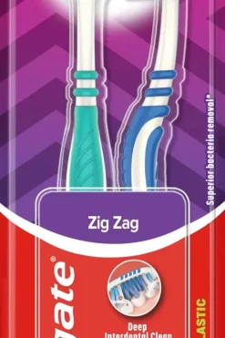Colgate Suuhygienia|Suuhygienia<ZigZag medium hammasharja 2kpl