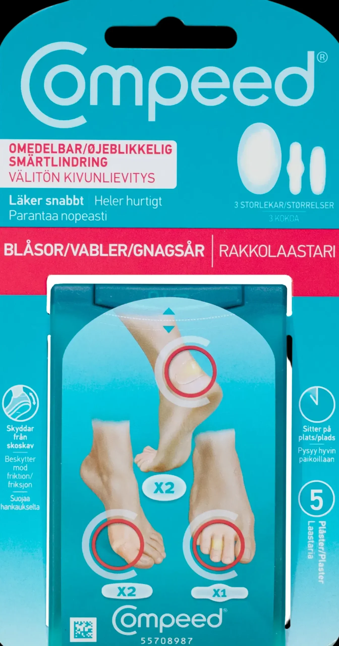 Compeed Laastarit Ja Muut Itsehoitotuotteet<rakkolaastari Mixpack 5kpl