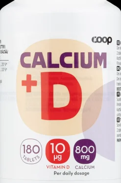 Coop Kivennäis- Ja Hivenaineet<Kalsium 800mg + D 180 tablettia