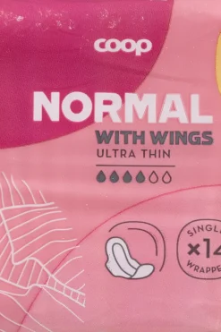 Outlet siivellinen ultraohut side normaali 14 kpl Kuukautiset Ja Intiimihygienia