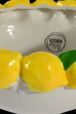 Decoris Maljakot<Kulho sitruuna 30x12,5 cm keltainen