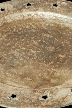 Discount Metallitarjotin Tähti 30 cm hopea Maljakot