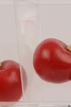 Decoris Koriste-esineet<Pöytäliinapaino Kirsikka 4 kpl punainen