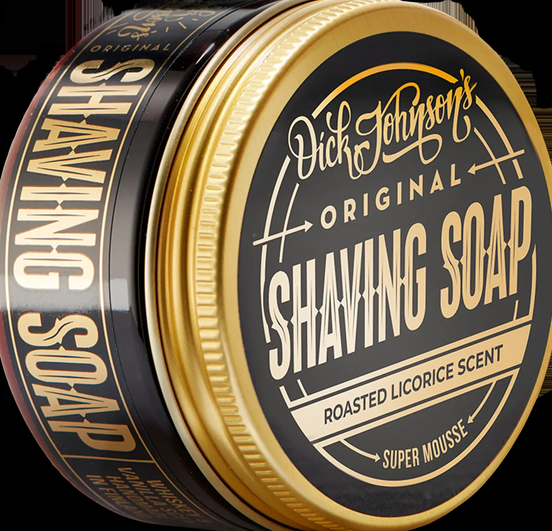 Dick Johnson Parranajo<Shaving Soap Super Mousse Roasted Licorice parranajosaippua 80g