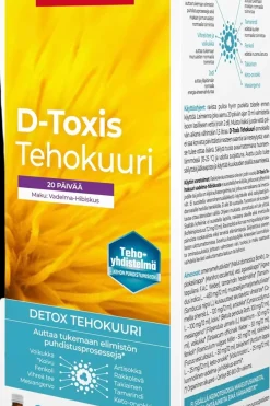 Discount D-Toxis Detox puhdistava tehokuuri Vadelma-hibiskus 250 ml Painonhallintavalmisteet
