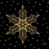 Best 24 x 24 cm Snowstars White 3-krs, 240 kpl/ltk (12 x 20 kpl) Servetit Ja Lautasliinat