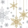 Duni Servetit Ja Lautasliinat<Bio soft®-lautasliina 40 x 40 cm 1/4 Snowstars valkoinen 12 x 12
