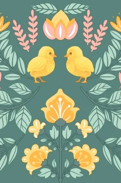 Best Tissue-lautasliina 24 x 24 cm Ornament Easter 3-krs, 20 kpl Servetit Ja Lautasliinat