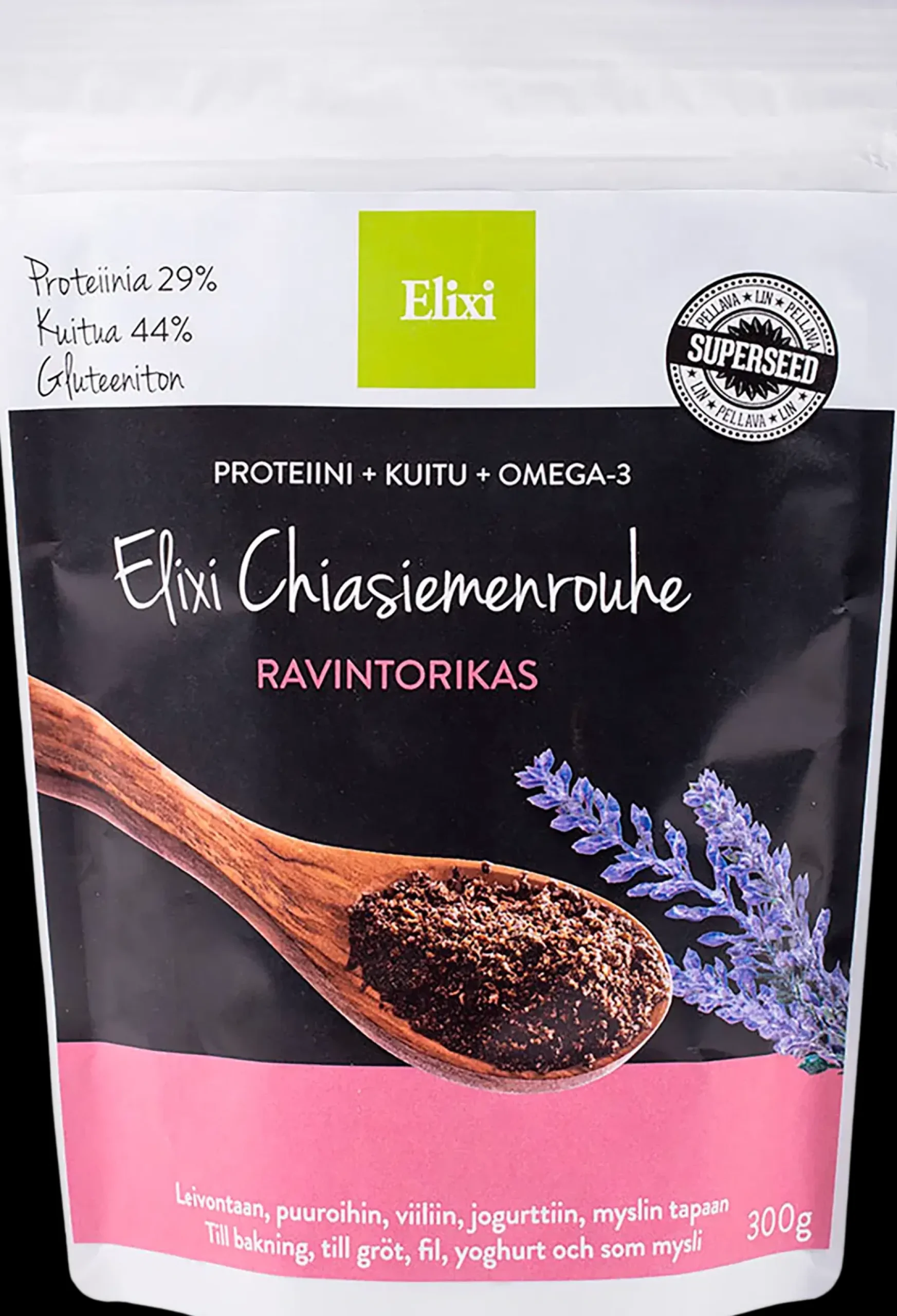 Elixi Pähkinät, Siemenet Ja Muut Kuivatuotteet<Chiasiemenrouhe 300g