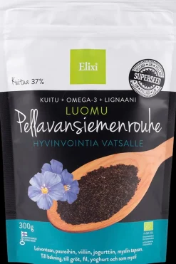 Elixi Pähkinät, Siemenet Ja Muut Kuivatuotteet<Luomu Pellavansiemenrouhe 300g