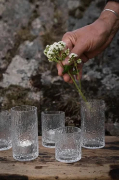 ERNST Maljakot<maljakko/lyhty 8,5cm rosopintainen kirkas lasi