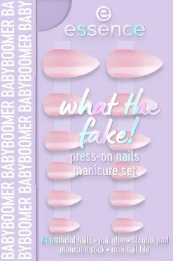 what the fake! PRESS-ON NAILS manicure set 03 BABYBOOMER 28 st Kynsimeikit Ja Kynsienhoito