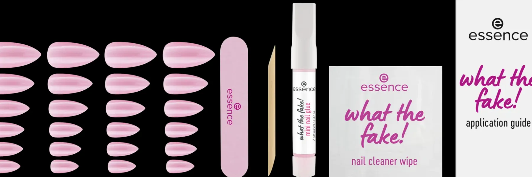 what the fake! PRESS-ON NAILS manicure set 02 CAT EYE 28 st Meikkipakkaukset|Kynsimeikit Ja Kynsienhoito