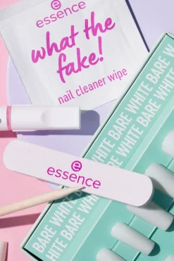 Essence Meikkipakkaukset|Kynsimeikit Ja Kynsienhoito<what the fake! PRESS-ON NAILS manicure set 04 BARE WHITE 28 st