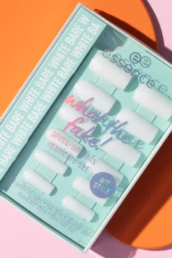Essence Meikkipakkaukset|Kynsimeikit Ja Kynsienhoito<what the fake! PRESS-ON NAILS manicure set 04 BARE WHITE 28 st