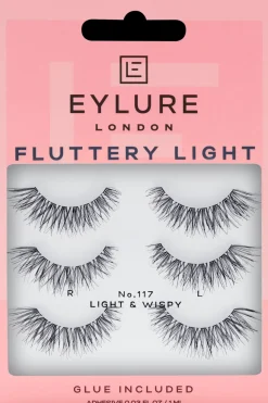 Best Fluttery Light 117 -irtoripset 3 paria ja liima Silmämeikit