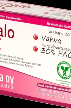 Fennovita Intiimivalmisteet<30g Ravintolisä Karpalo + C 60 kaps
