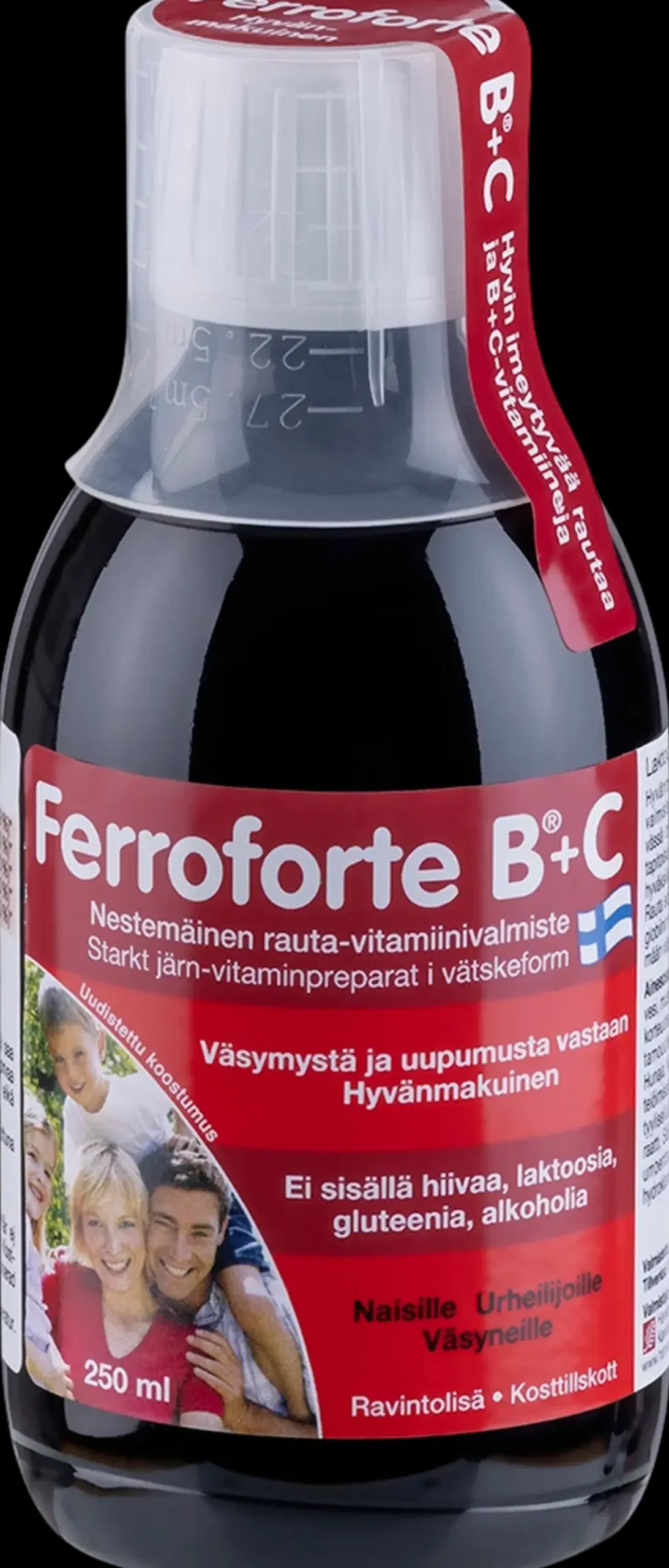 New B + C nestemäinen rauta-vitamiinivalmiste 250 ml Kivennäis- Ja Hivenaineet