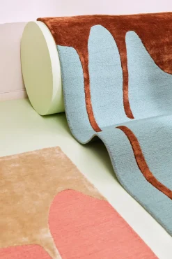 Sale Sula villa-tencel matto persikka Olohuoneen Matot