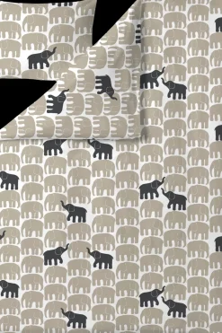 Finlayson Pussilakanat<pussilakanasetti Elefantti Vapaa150X210+50X60 beige-tumma harmaa