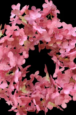 Finnmari Koriste-esineet<Hortensia kranssi halkaisija 28 cm roosa