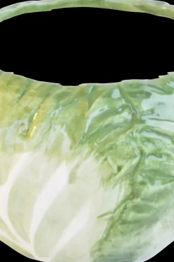 New Keräkaali kulho 16x16x10,5 cm keraaminen vihreä Maljakot