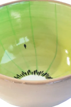 Finnmari Maljakot<Kiivi kulho 14x14x6,5 cm keraaminen vihreä