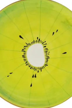 Finnmari Maljakot<Kiivi lautanen halkaisija 20 cm keraaminen vihreä