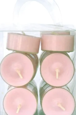 Best muovilämpökynttilä 20 kpl vaaleanpunainen, paloaika n. 4 tuntia Kynttilät