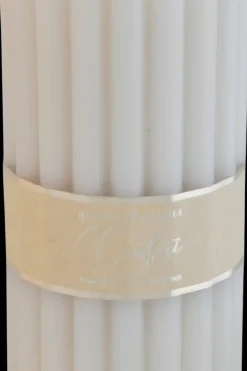 Outlet Raitakynttilä 7x7x14 cm beige Kynttilät