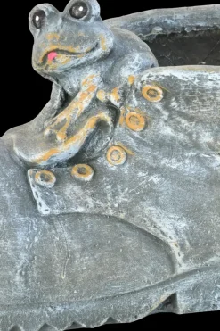 Hot Ruukku kenkä ja sammakko 35x21x20 cm harmaa Maljakot