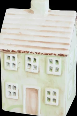 talolyhty 9,5x9x10 cm keraaminen vihreä Kynttilälyhdyt Ja Tuikkukipot