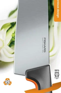 Fiskars Keittiöveitset<Functional Form Santoku veitsi musta 16 cm