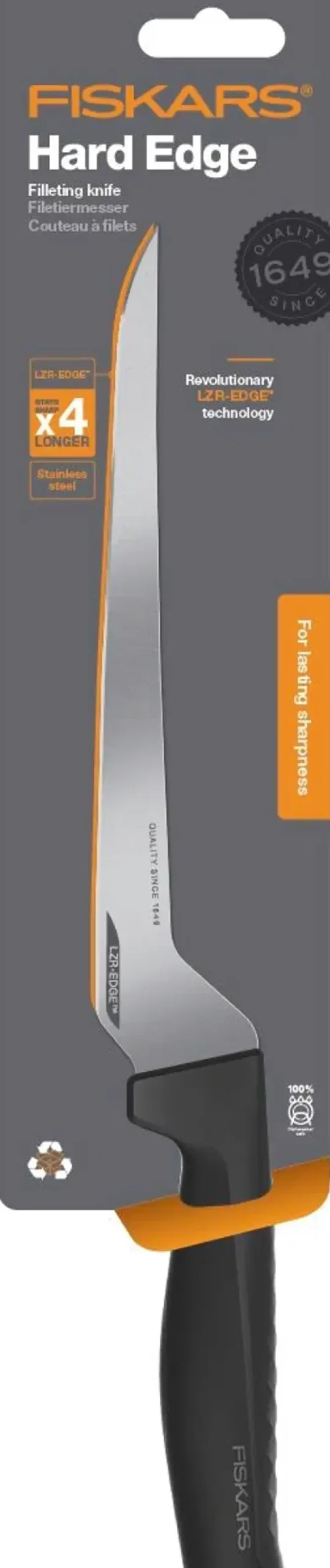 Fiskars Keittiöveitset<Hard Edge fileointiveitsi