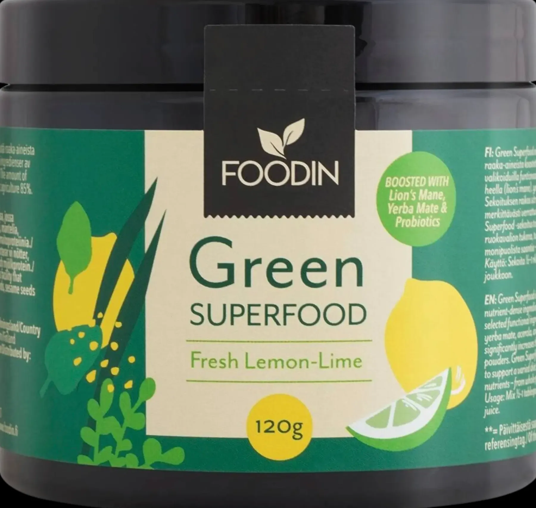 Best Green Superfood Lemon-lime 120g Jauheet Ja Kuivatut Tuotteet