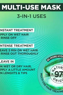 Garnier Curly Girl -Tuotteet|Hiustenhoito<Fructis Hair Food Aloe Vera hiusnaamio normaaleille hiuksille 400 ml