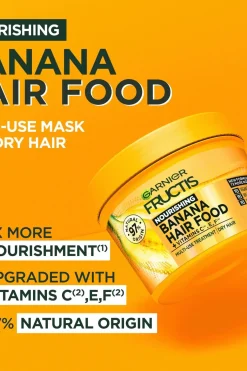 Garnier Curly Girl -Tuotteet|Hiustenhoito<Fructis Hair Food Banana hiusnaamio kuiville hiuksille 400 ml