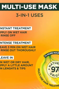 Garnier Curly Girl -Tuotteet|Hiustenhoito<Fructis Hair Food Banana hiusnaamio kuiville hiuksille 400 ml