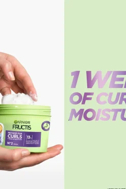 Garnier Curly Girl -Tuotteet|Hiustenhoito<Fructis Method for Curls hiusnaamio kihartuville hiuksille 370ml
